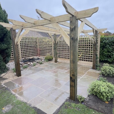 Water, Stone and Timber: A Structured Natural Retreat