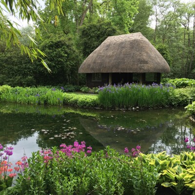 Summer house in the water garden